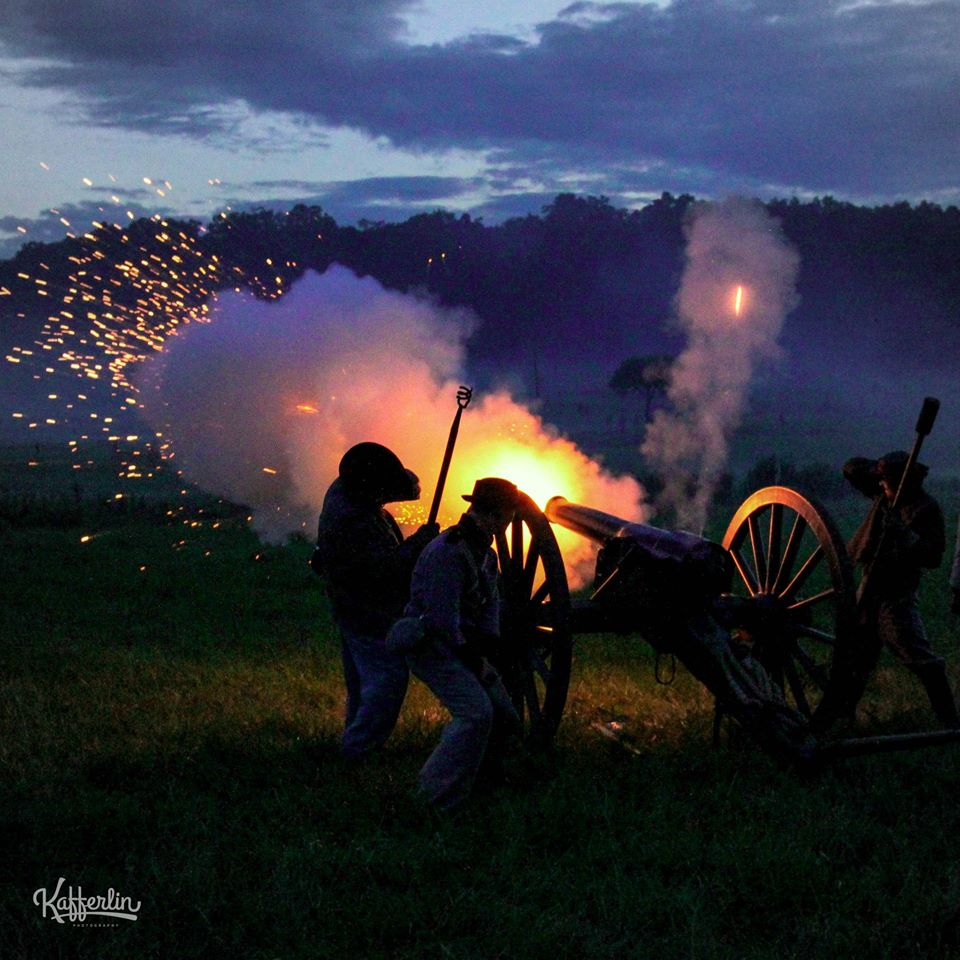 Night Fire at Gettysburg